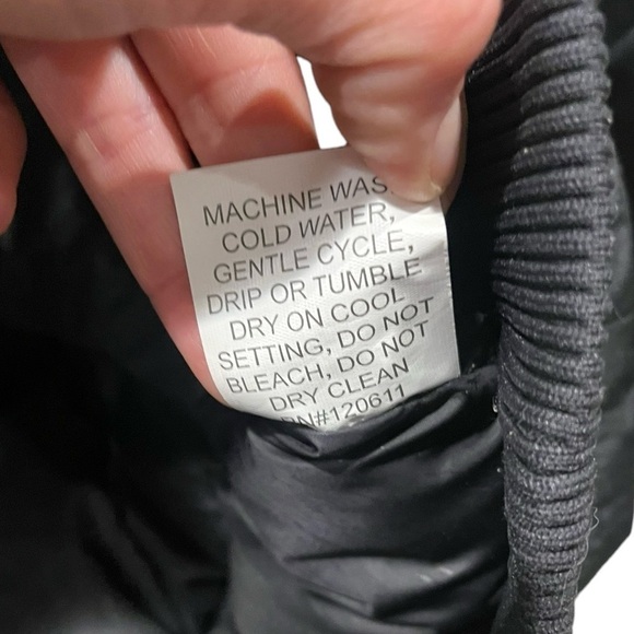 Basin and Range Sparrow Hawk Down Bomber Jacket Size Small Black Faux Fur Hood - Picture 8 of 11